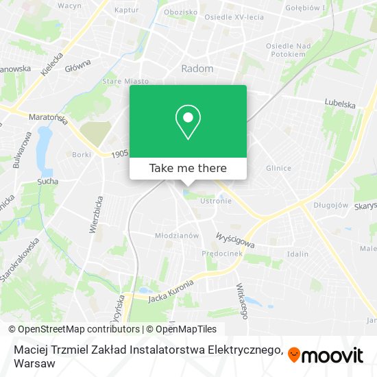 Maciej Trzmiel Zakład Instalatorstwa Elektrycznego map