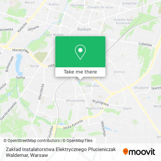 Zakład Instalatorstwa Elektrycznego Płucieniczak Waldemar map