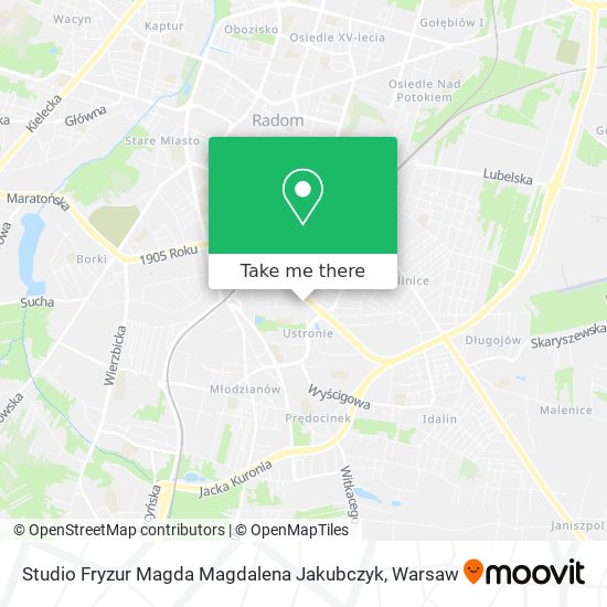 Studio Fryzur Magda Magdalena Jakubczyk map