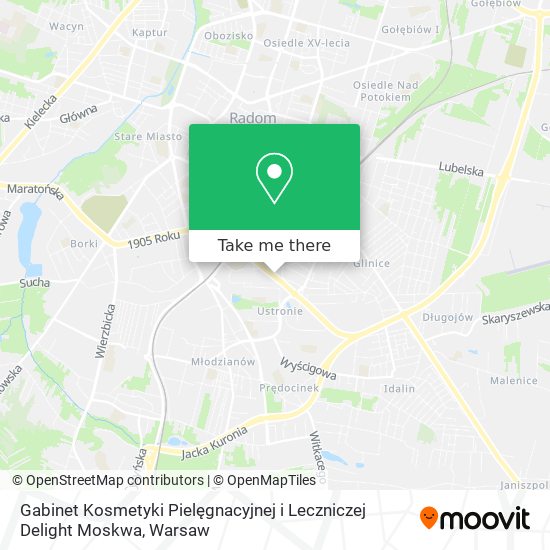 Gabinet Kosmetyki Pielęgnacyjnej i Leczniczej Delight Moskwa map