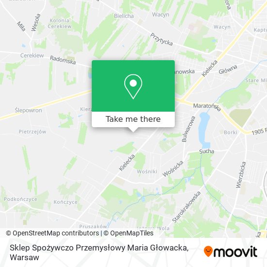 Sklep Spożywczo Przemysłowy Maria Głowacka map