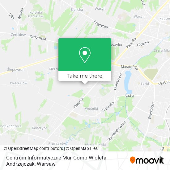 Карта Centrum Informatyczne Mar-Comp Wioleta Andrzejczak