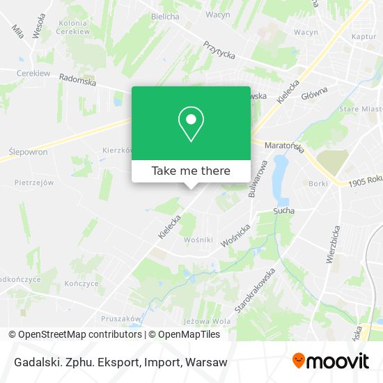 Gadalski. Zphu. Eksport, Import map