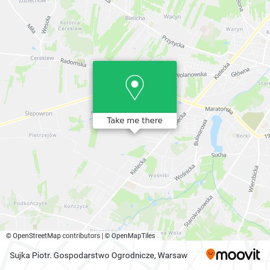 Sujka Piotr. Gospodarstwo Ogrodnicze map