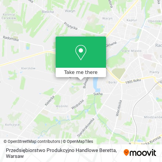 Przedsiębiorstwo Produkcyjno Handlowe Beretta map