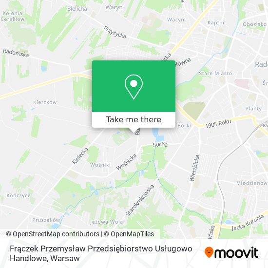 Frączek Przemysław Przedsiębiorstwo Usługowo Handlowe map