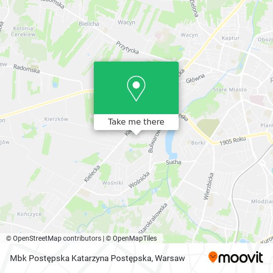 Mbk Postępska Katarzyna Postępska map