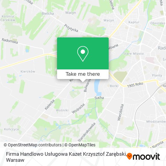 Firma Handlowo Usługowa Kazet Krzysztof Zarębski map