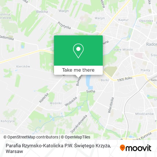 Parafia Rzymsko-Katolicka P.W. Świętego Krzyża map