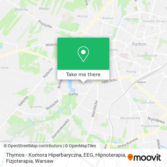 Thymos - Komora Hiperbaryczna, EEG, Hipnoterapia, Fizjoterapia map