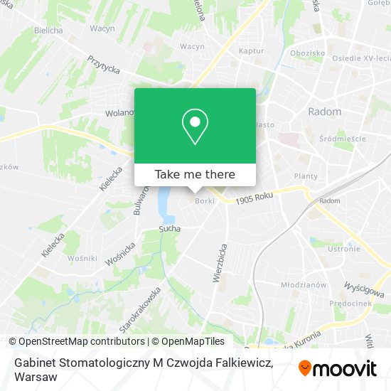 Gabinet Stomatologiczny M Czwojda Falkiewicz map