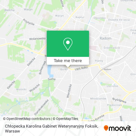 Chłopecka Karolina Gabinet Weterynaryjny Foksik map