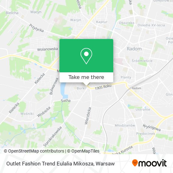 Outlet Fashion Trend Eulalia Mikosza map