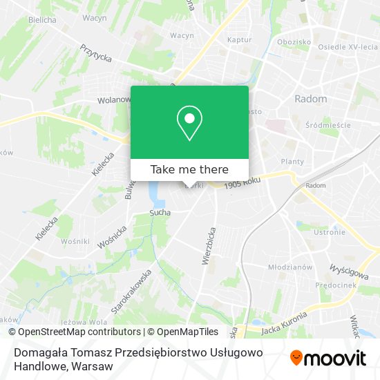 Domagała Tomasz Przedsiębiorstwo Usługowo Handlowe map