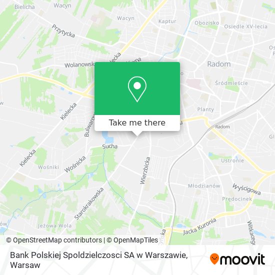 Bank Polskiej Spoldzielczosci SA w Warszawie map