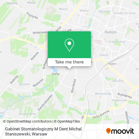 Gabinet Stomatologiczny M Dent Michal Staniszewski map