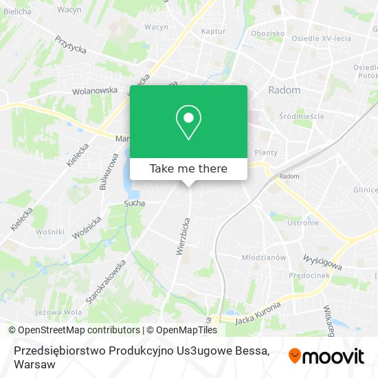 Przedsiębiorstwo Produkcyjno Us3ugowe Bessa map