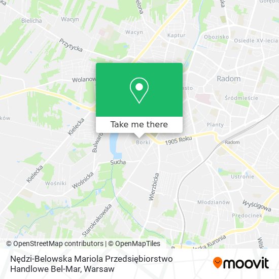 Nędzi-Belowska Mariola Przedsiębiorstwo Handlowe Bel-Mar map