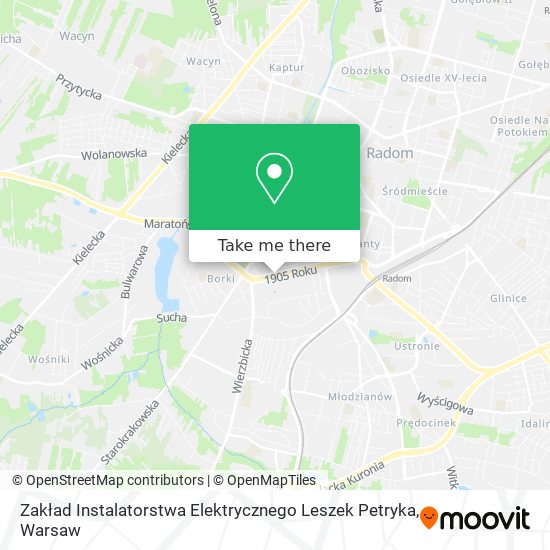 Zakład Instalatorstwa Elektrycznego Leszek Petryka map