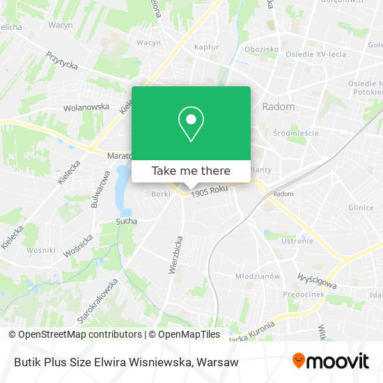 Butik Plus Size Elwira Wisniewska map