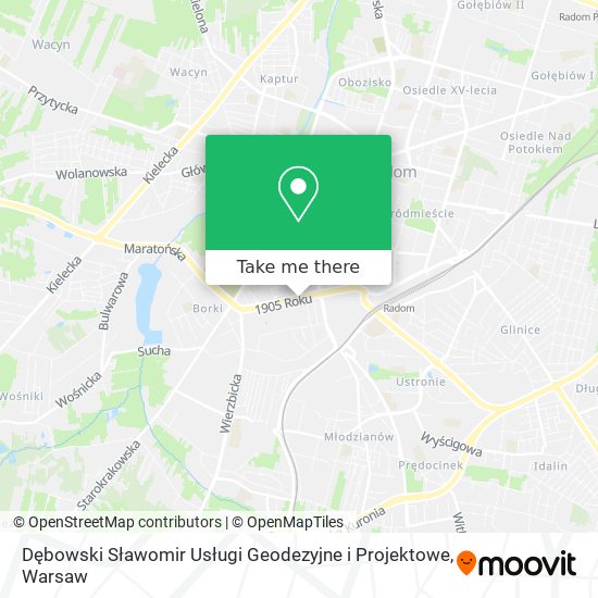 Dębowski Sławomir Usługi Geodezyjne i Projektowe map