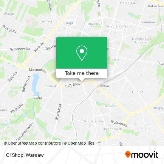 O! Shop map