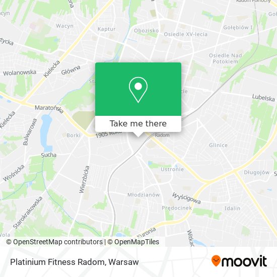 Platinium Fitness Radom map