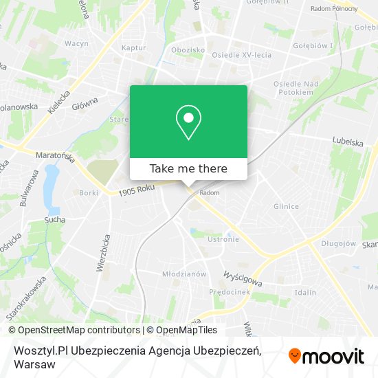 Wosztyl.Pl Ubezpieczenia Agencja Ubezpieczeń map