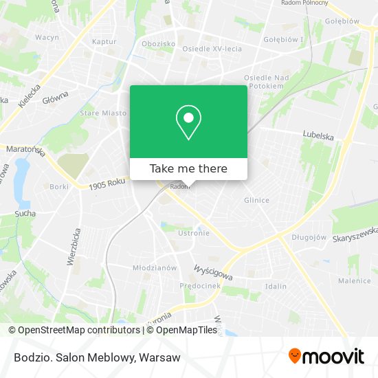 Bodzio. Salon Meblowy map