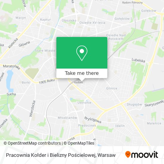 Pracownia Kołder i Bielizny Pościelowej map