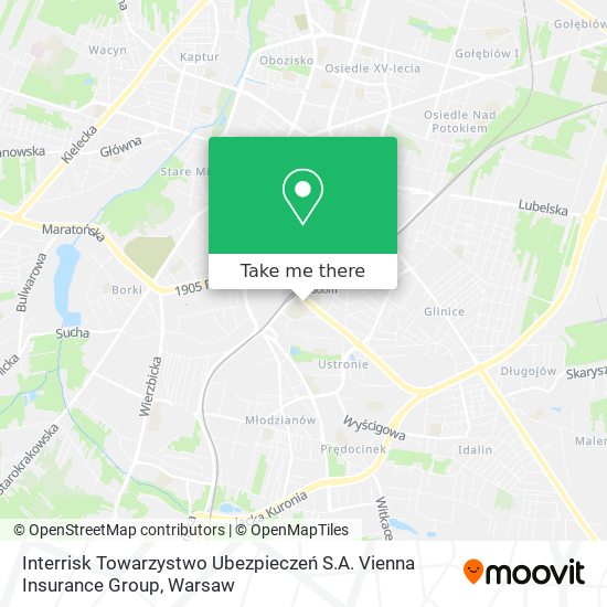 Interrisk Towarzystwo Ubezpieczeń S.A. Vienna Insurance Group map
