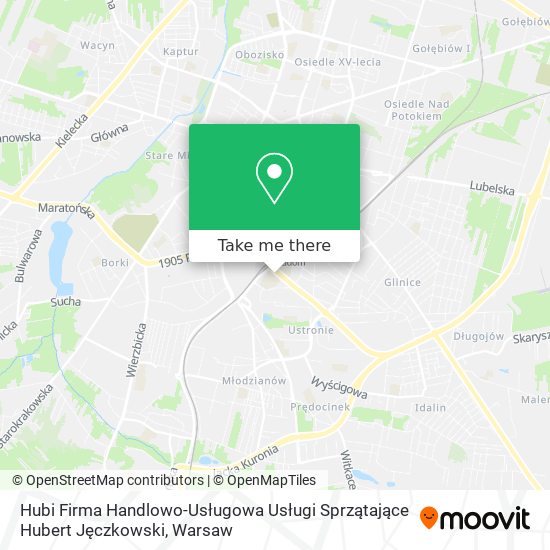 Hubi Firma Handlowo-Usługowa Usługi Sprzątające Hubert Jęczkowski map
