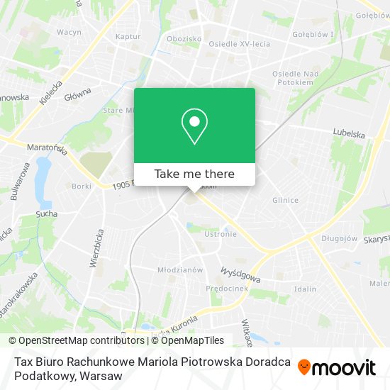 Tax Biuro Rachunkowe Mariola Piotrowska Doradca Podatkowy map