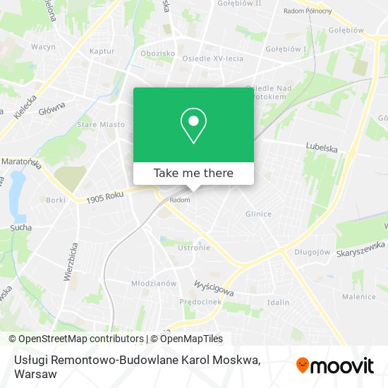 Usługi Remontowo-Budowlane Karol Moskwa map