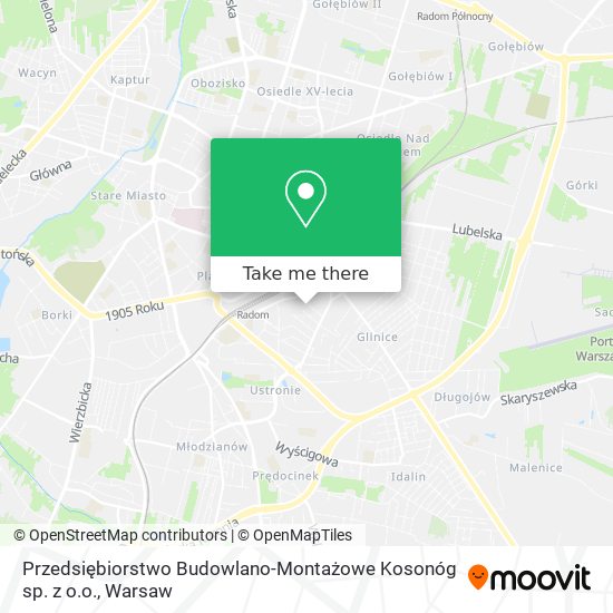 Przedsiębiorstwo Budowlano-Montażowe Kosonóg sp. z o.o. map