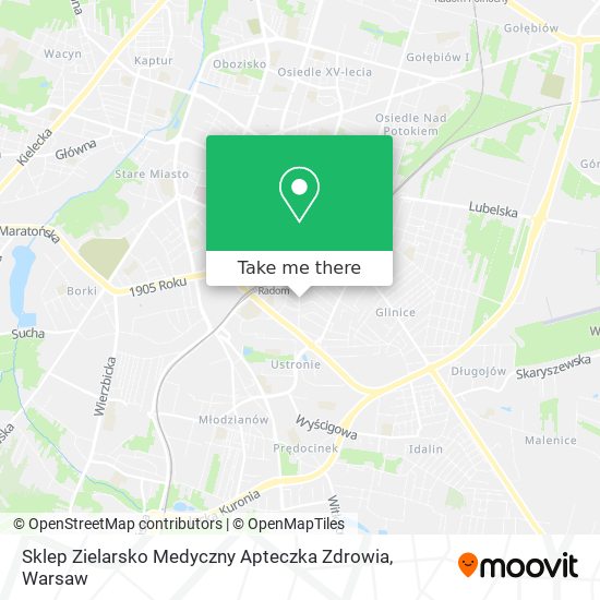 Sklep Zielarsko Medyczny Apteczka Zdrowia map