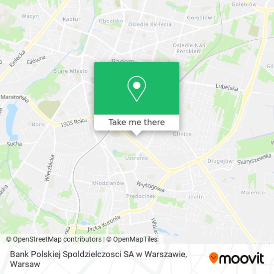 Bank Polskiej Spoldzielczosci SA w Warszawie map