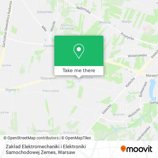 Zakład Elektromechaniki i Elektroniki Samochodowej Zemes map