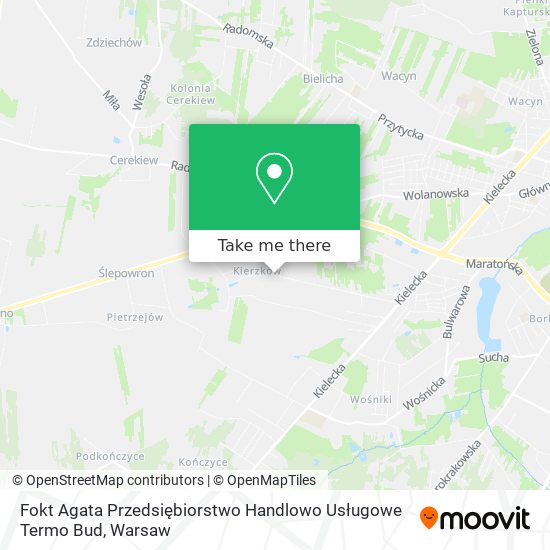 Fokt Agata Przedsiębiorstwo Handlowo Usługowe Termo Bud map