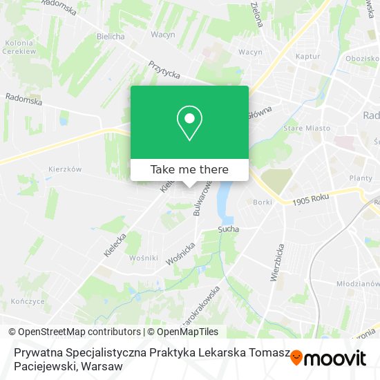 Prywatna Specjalistyczna Praktyka Lekarska Tomasz Paciejewski map