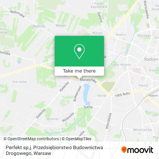 Perfekt sp.j. Przedsiębiorstwo Budownictwa Drogowego map