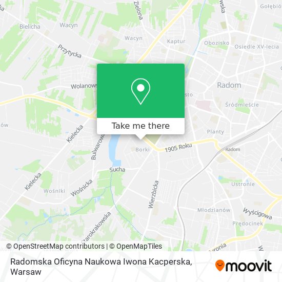 Radomska Oficyna Naukowa Iwona Kacperska map