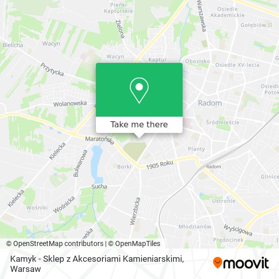 Kamyk - Sklep z Akcesoriami Kamieniarskimi map