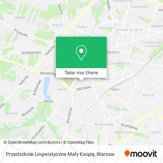 Przedszkole Lingwistyczne Mały Książę map