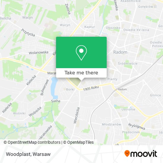 Woodplast map