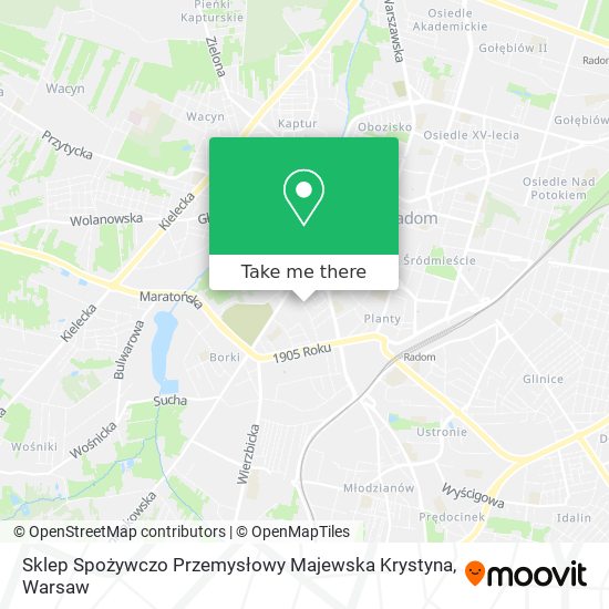 Sklep Spożywczo Przemysłowy Majewska Krystyna map