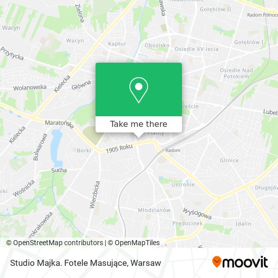 Studio Majka. Fotele Masujące map