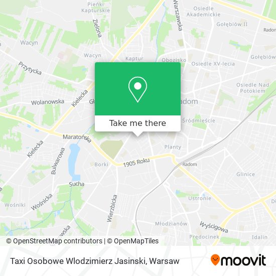 Taxi Osobowe Wlodzimierz Jasinski map