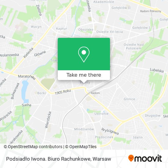 Podsiadło Iwona. Biuro Rachunkowe map