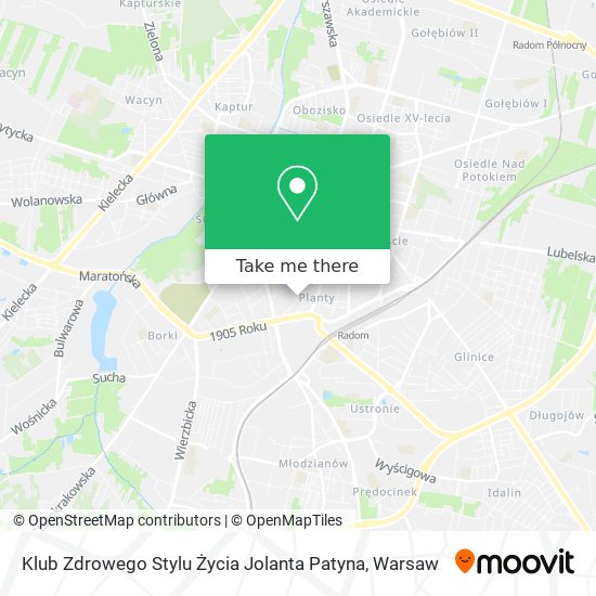 Klub Zdrowego Stylu Życia Jolanta Patyna map